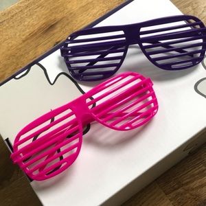 2 pair party rave glasses
